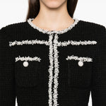 Abito midi con decorazioni in nero Self-portrait - donna 