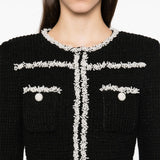 Abito midi con decorazioni in nero Self-portrait - donna 