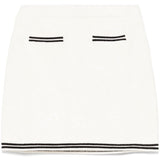 Minigonna con fiocco jacquard in bianco Self-portrait - donna 