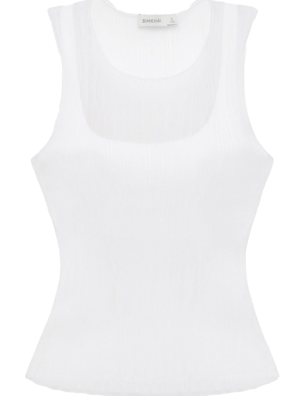 Canotta Oakley semi trasparente in bianco - SIMKHAI donna 