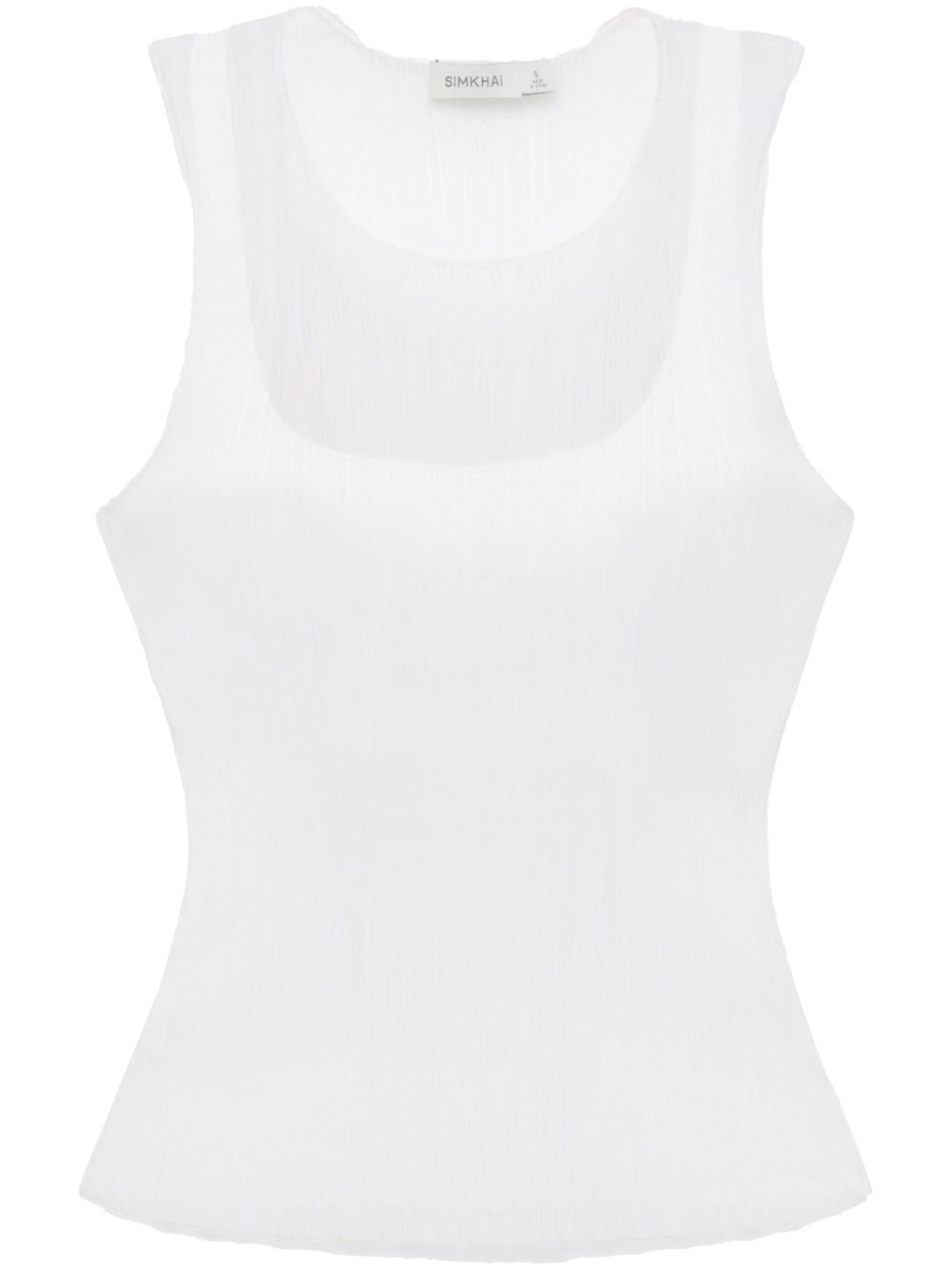 Canotta Oakley semi trasparente in bianco - SIMKHAI donna 