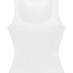 Canotta Oakley semi trasparente in bianco - SIMKHAI donna 