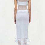 Gonna midi in maglia kelso in bianco Simkhai - donna 