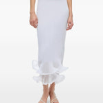 Gonna midi in maglia kelso in bianco Simkhai - donna 