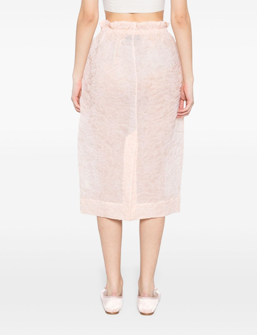 Gonna con ruches in arancio chiaro Simone Rocha - donna 