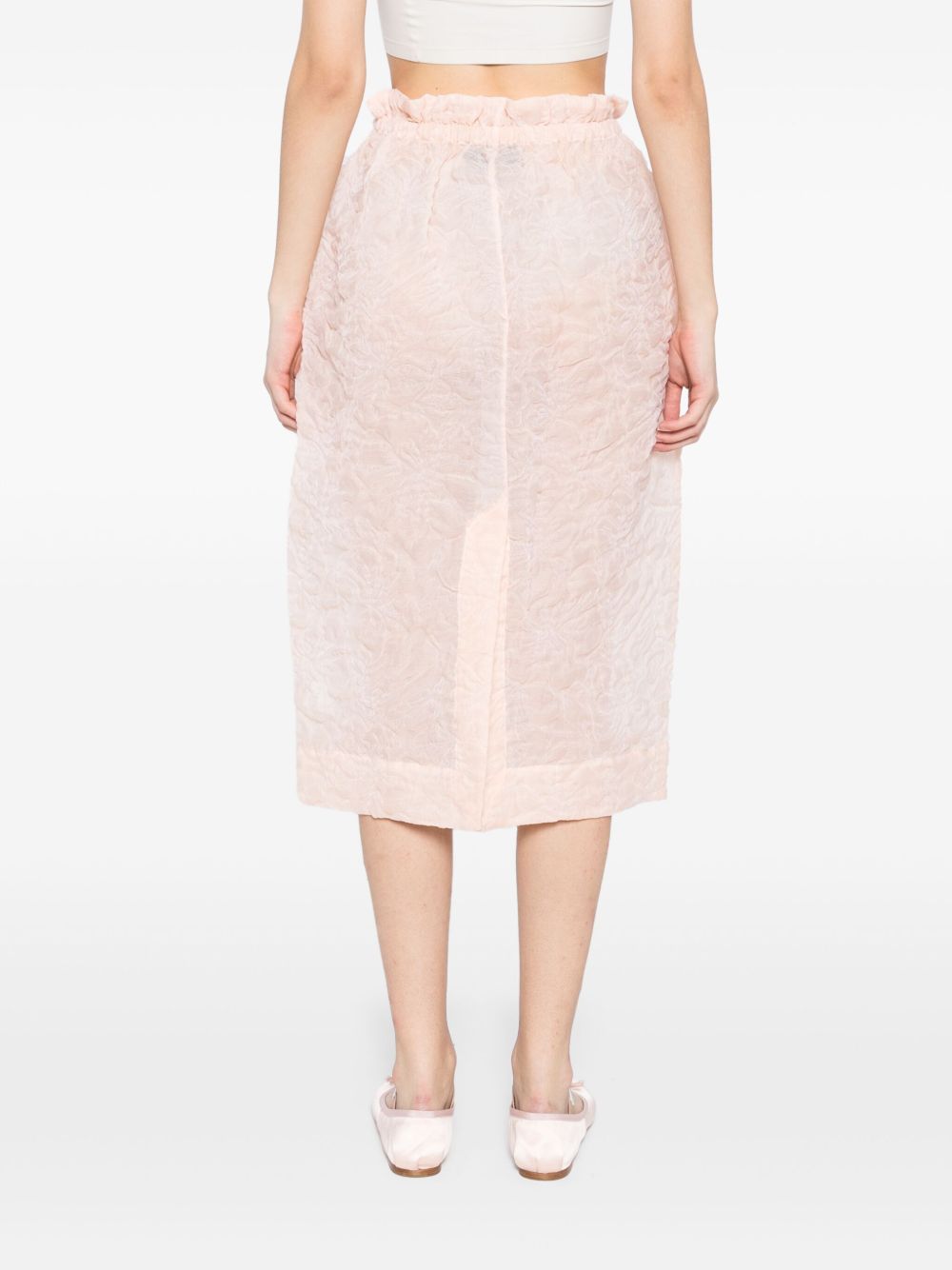 Gonna con ruches in arancio chiaro Simone Rocha - donna 