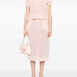 Gonna con ruches in arancio chiaro Simone Rocha - donna 