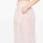 Gonna con ruches in arancio chiaro Simone Rocha - donna 
