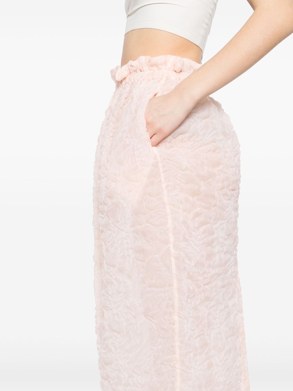 Gonna con ruches in arancio chiaro Simone Rocha - donna 