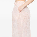Gonna con ruches in arancio chiaro Simone Rocha - donna 