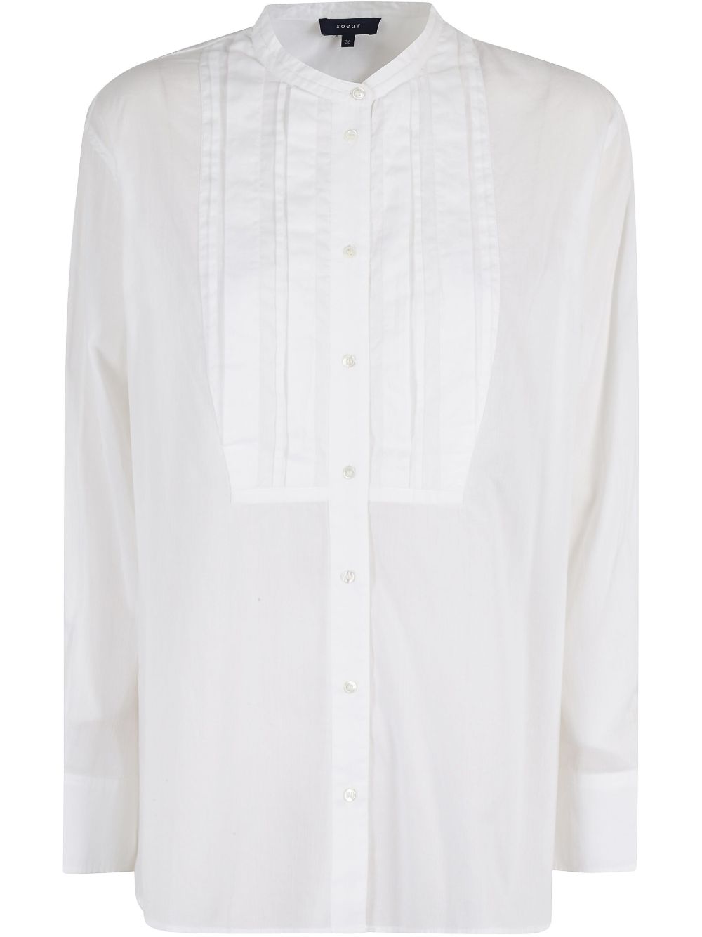 Camicia con pieghe in bianco Soeur - donna 