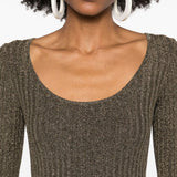 Abito in maglia raquel in marrone Staud - donna 