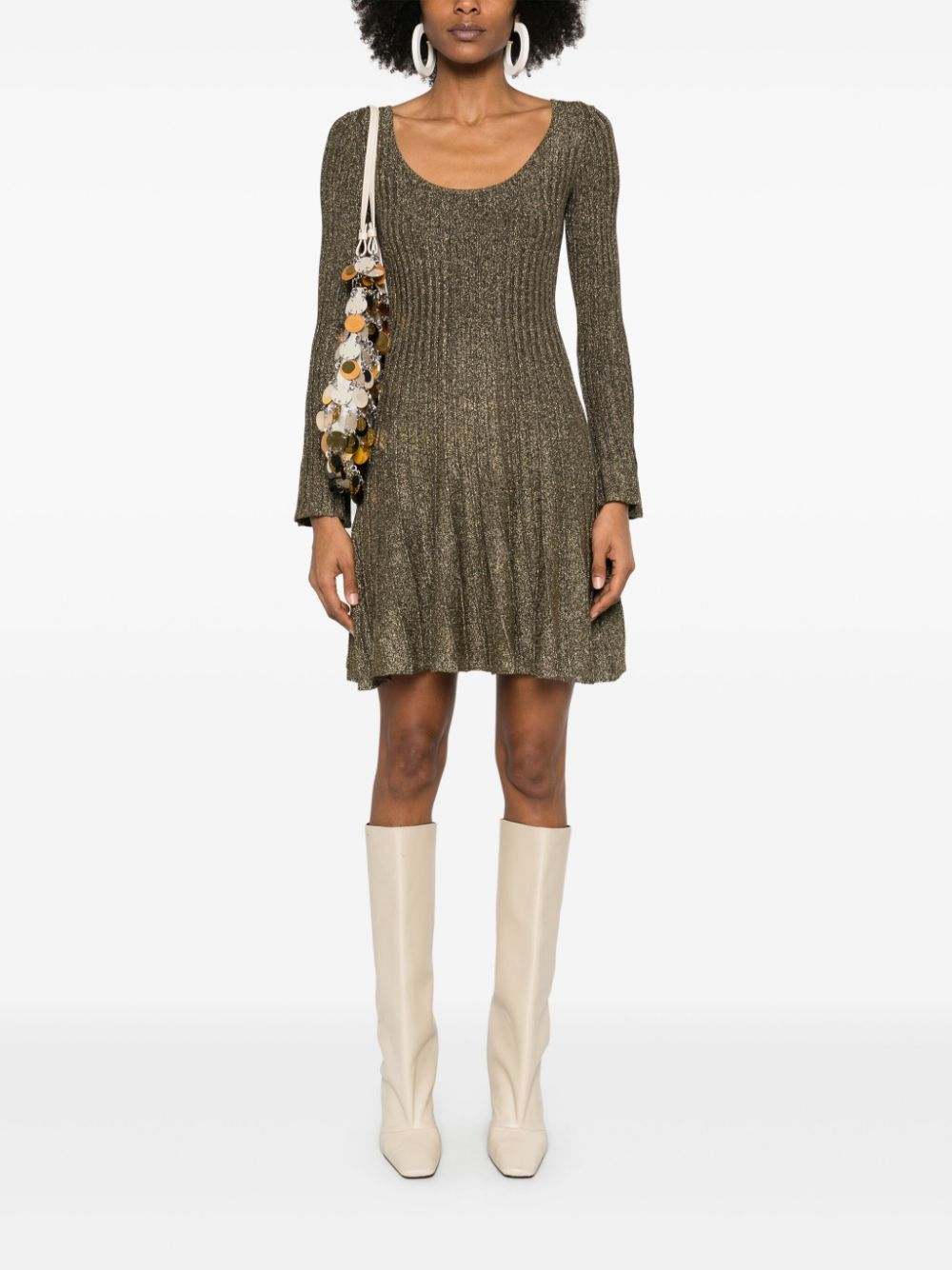 Abito in maglia raquel in marrone Staud - donna 