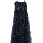 Abito midi Bettina con paillettes in blu Staud - donna 