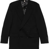 Giacca doppiopetto in nero Sunflower - uomo 