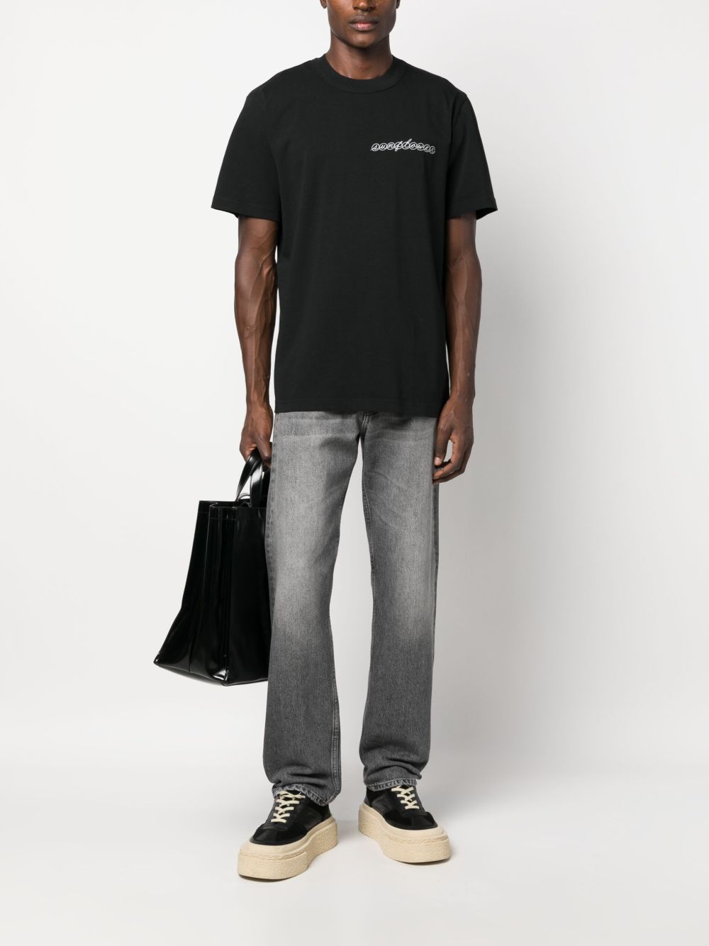 Jeans a gamba dritta in nero Sunflower - uomo 