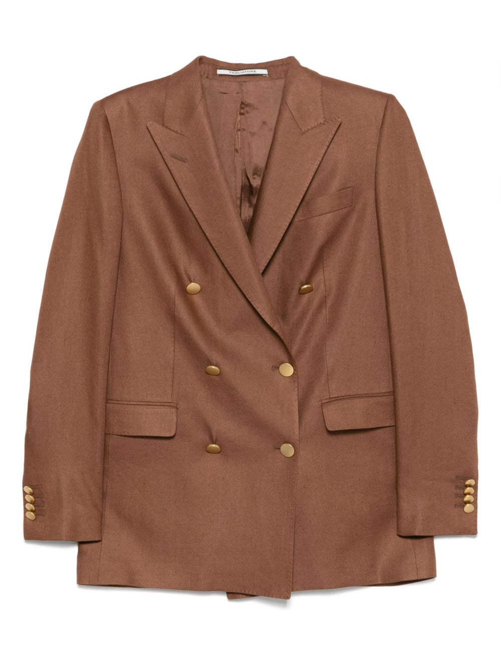 Blazer doppiopetto in marrone caramello Tagliatore - uomo 