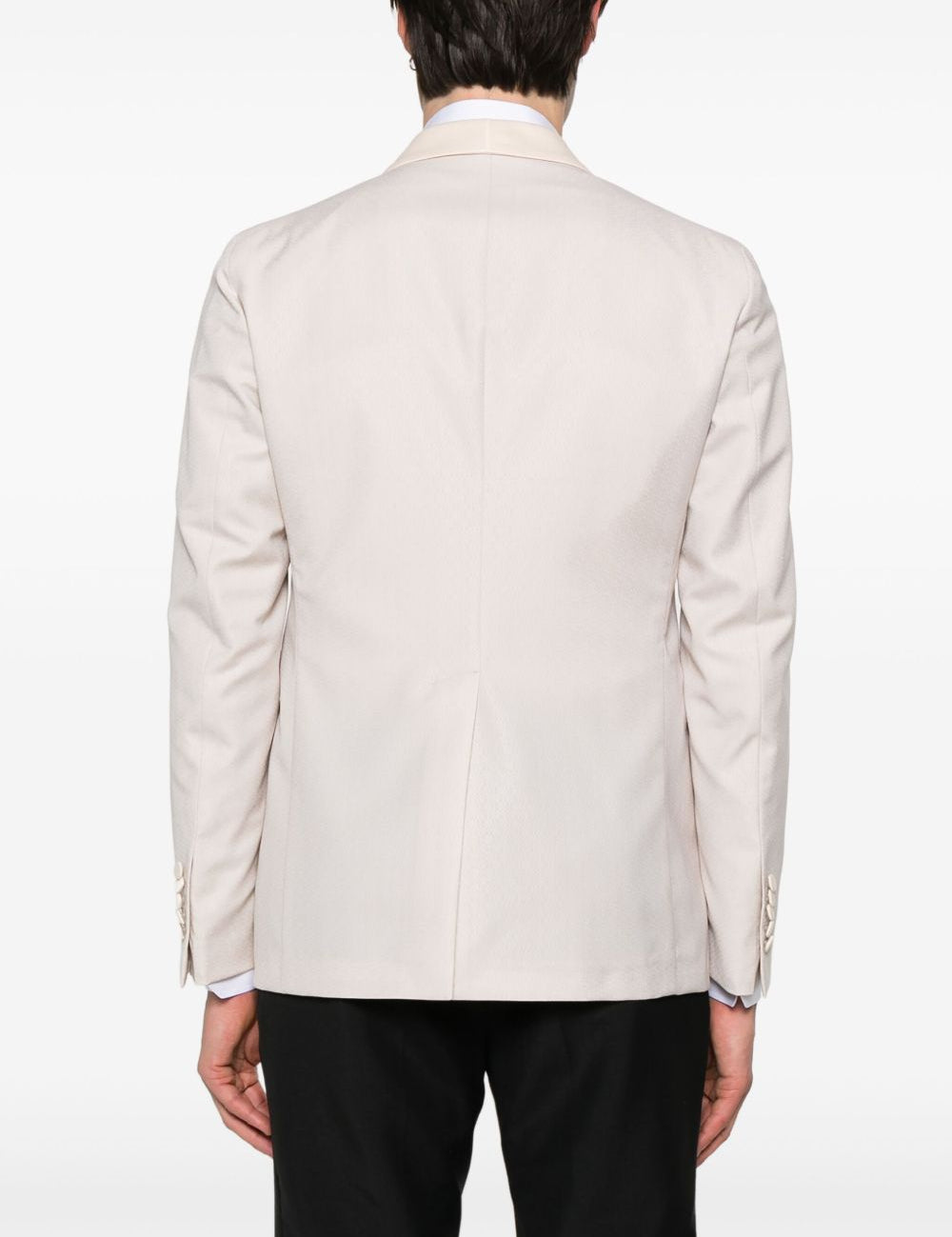 Blazer con motivo jacquard in beige Tagliatore - uomo 