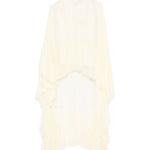 Abito lungo con design a strati in giallo chiaro Taller Marmo - donna 