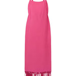 Abito palermo con frange in rosa Taller Marmo -donna 
