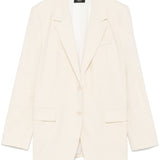 Blazer monopetto in beige chiaro Theory - donna 