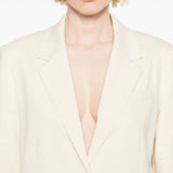 Blazer monopetto in beige chiaro Theory - donna 