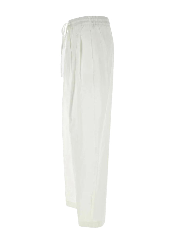 Pantaloi a gamba larga in bianco The Andamane - donna 