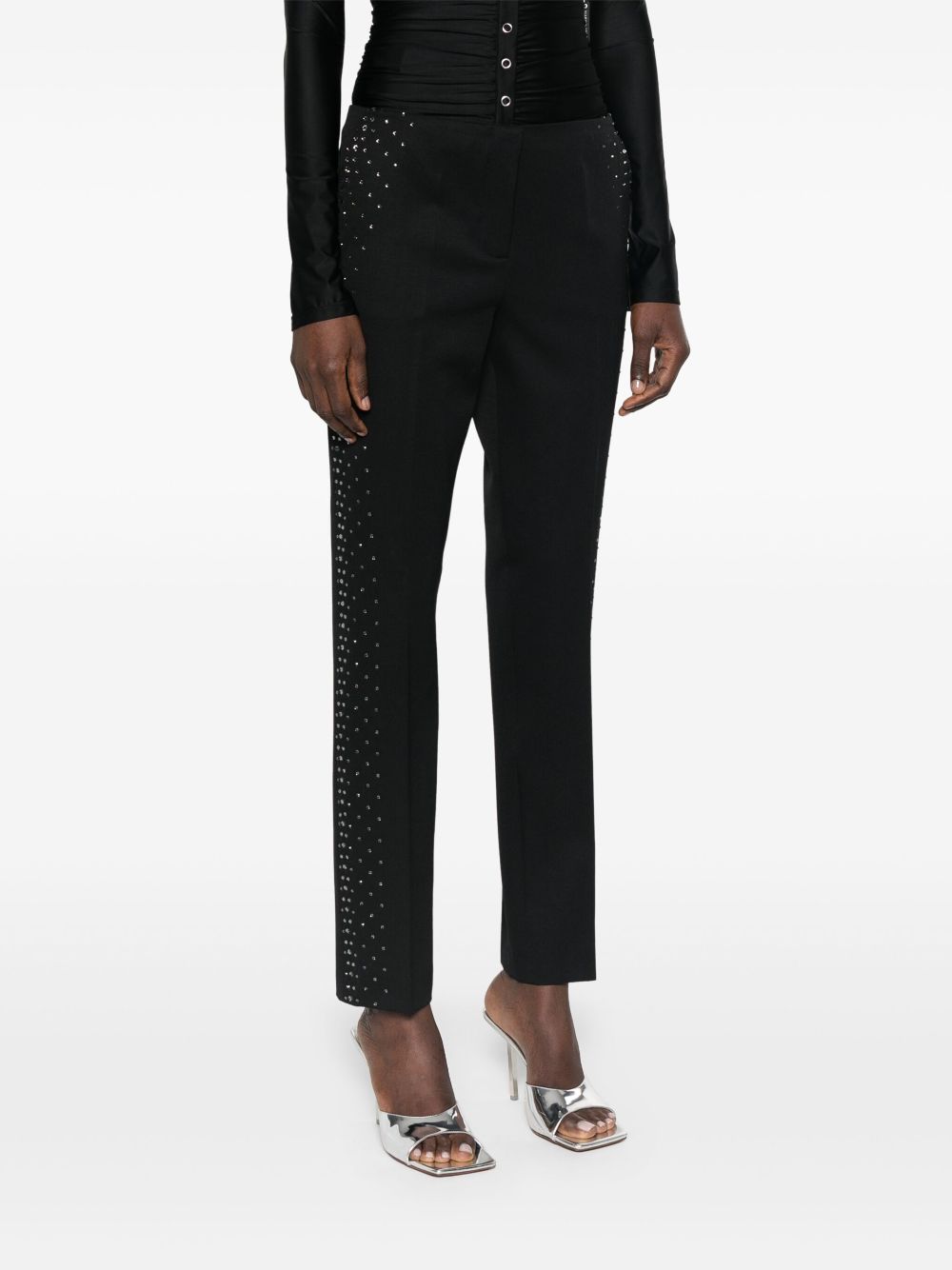 Pantaloni con cristalli in nero The Attico - donna 