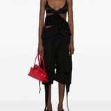 Shorts con cinghie in nero The Attico - donna 