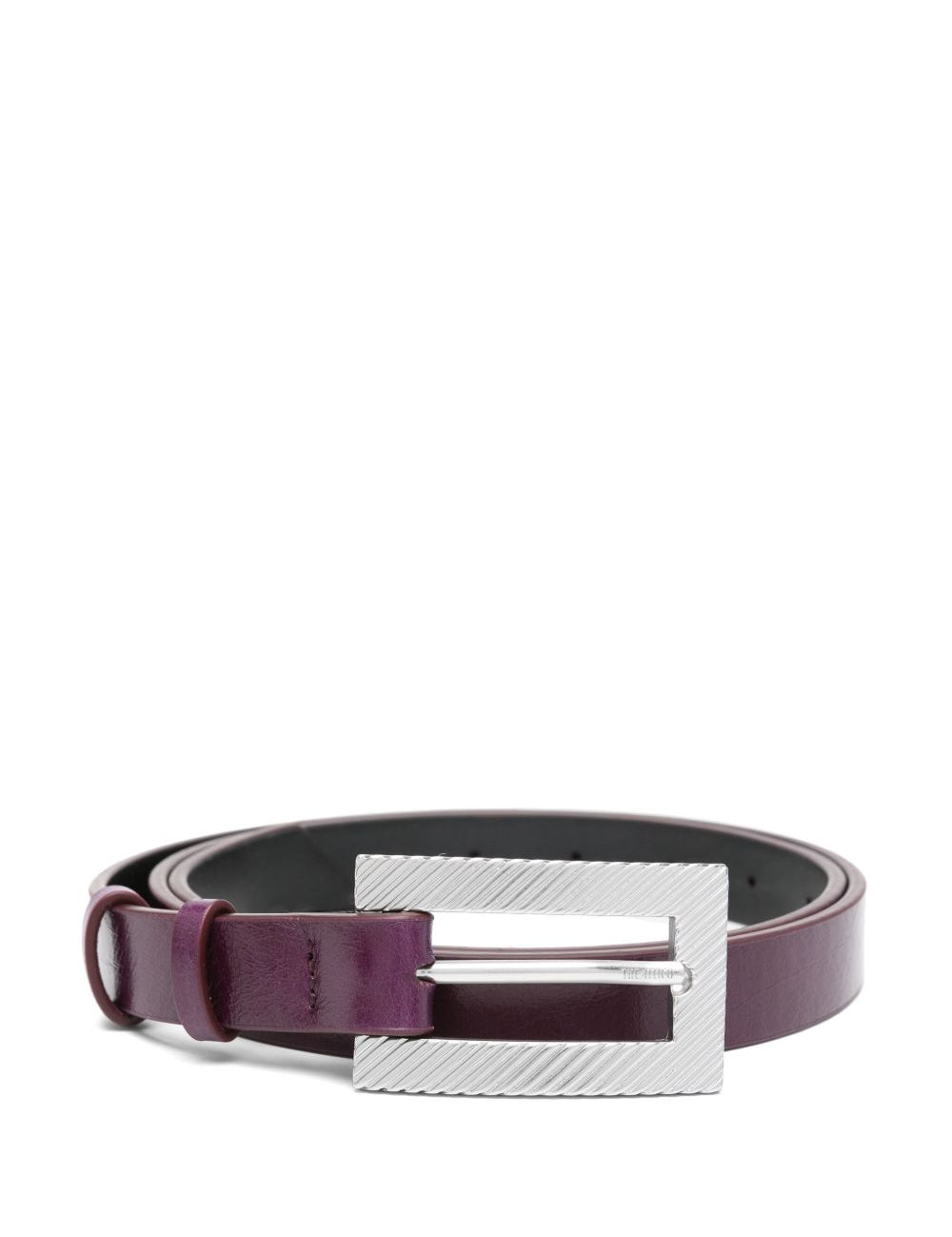 Cintura in pelle in viola The attico - donna 