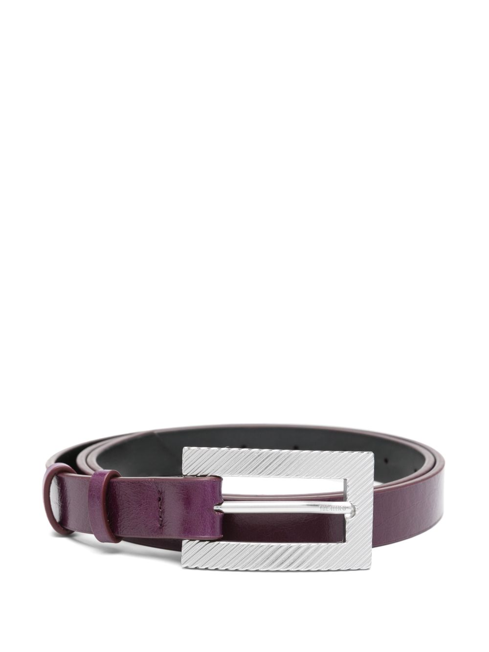 Cintura in pelle in viola The attico - donna 