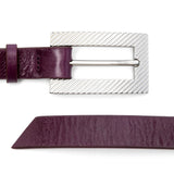 Cintura in pelle in viola The attico - donna 