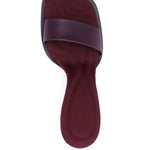 Mules in pelle con punta quadrata in viola The attico - donna 
