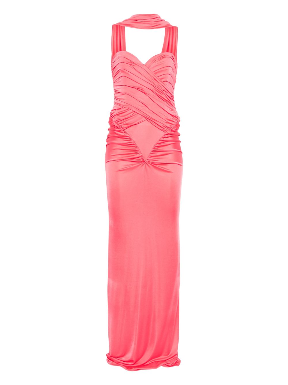 Abito da sera con scollo a cuore in rosa The new arrivals ilkyaz ozel - donna 