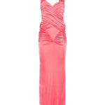 Abito da sera con scollo a cuore in rosa The new arrivals ilkyaz ozel - donna 