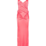 Abito da sera con scollo a cuore in rosa The new arrivals ilkyaz ozel - donna 