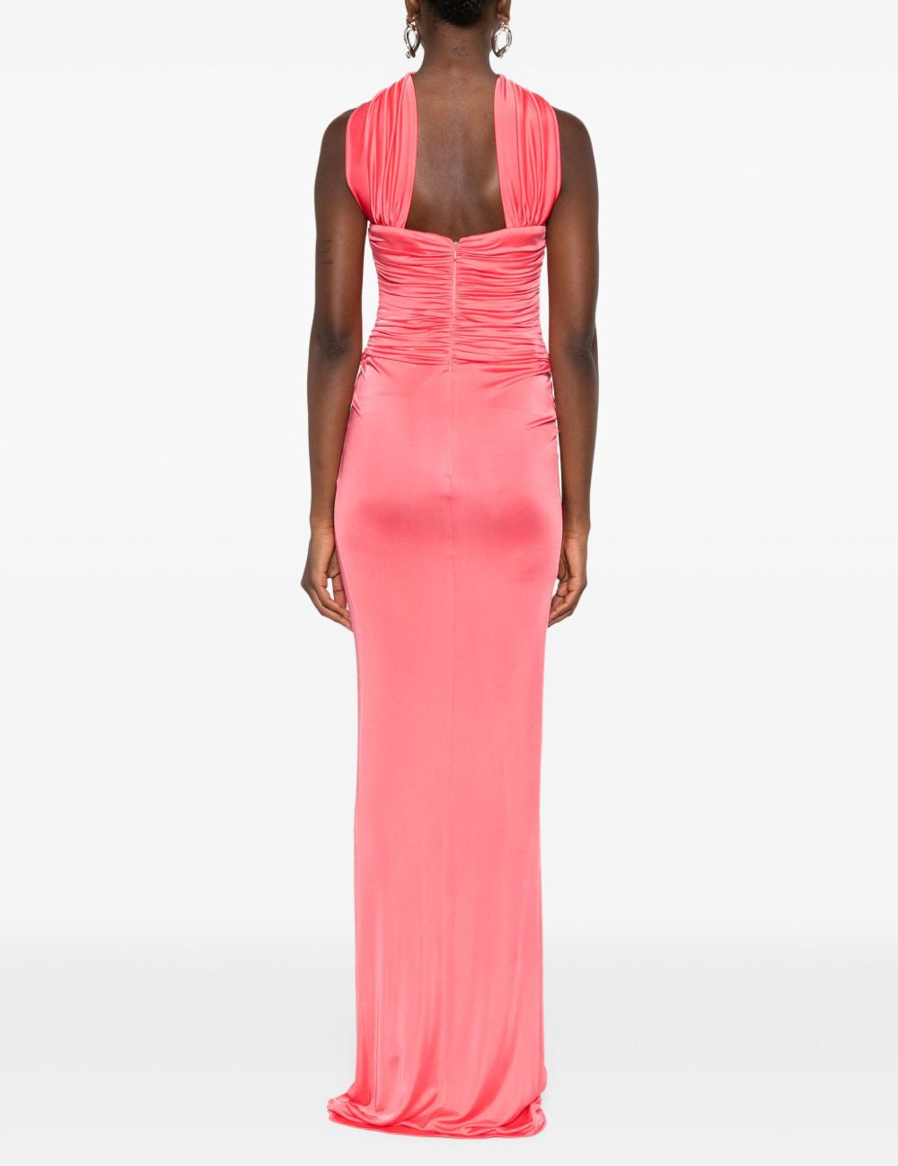 Abito da sera con scollo a cuore in rosa The new arrivals ilkyaz ozel - donna 