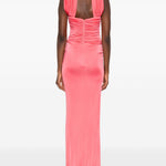 Abito da sera con scollo a cuore in rosa The new arrivals ilkyaz ozel - donna 