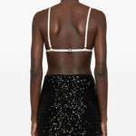 Bralette in raso in bianco latte Totame - donna 