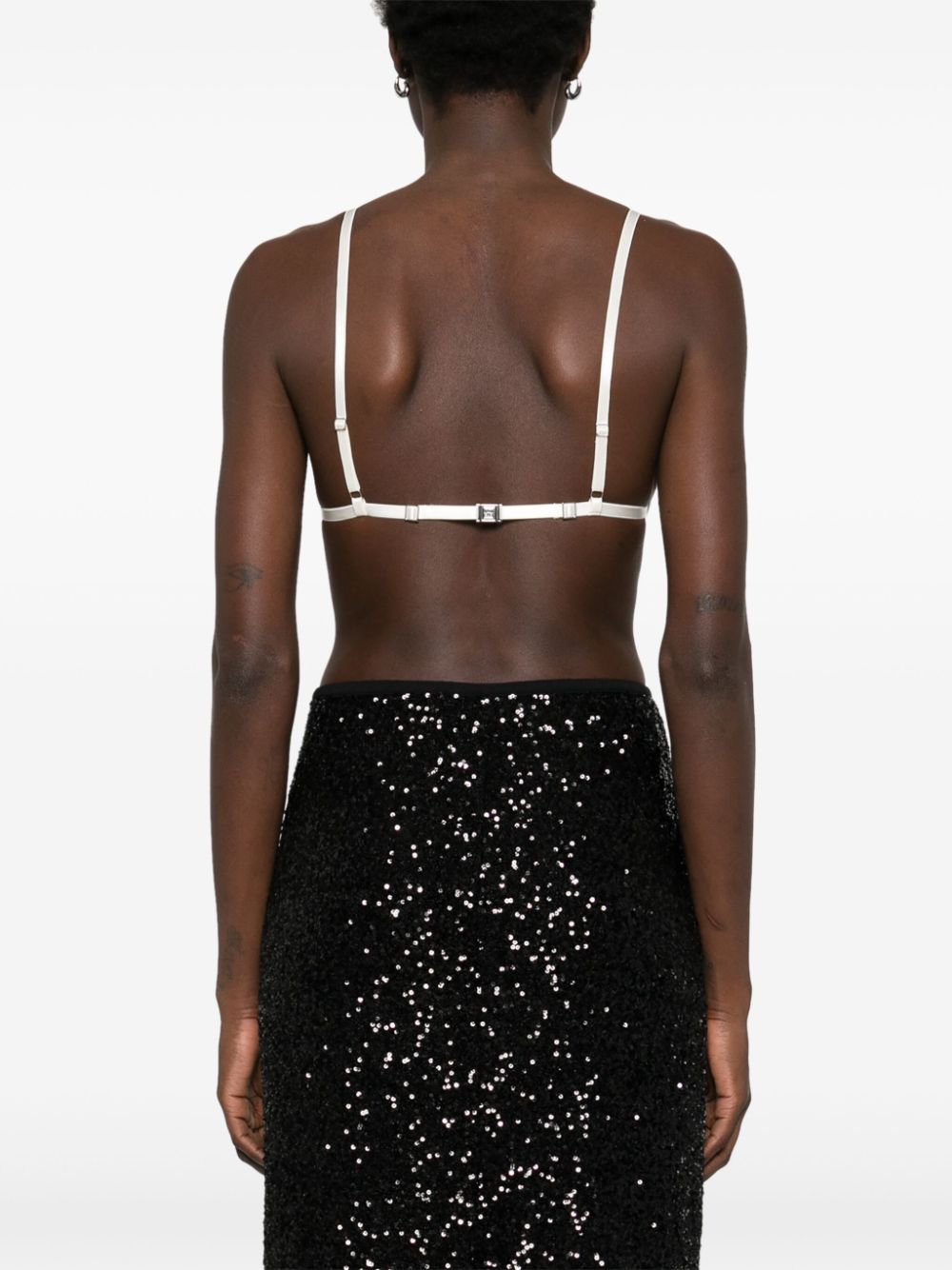 Bralette in raso in bianco latte Totame - donna 