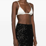 Bralette in raso in bianco latte Totame - donna 