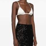 Bralette in raso in bianco latte Totame - donna 