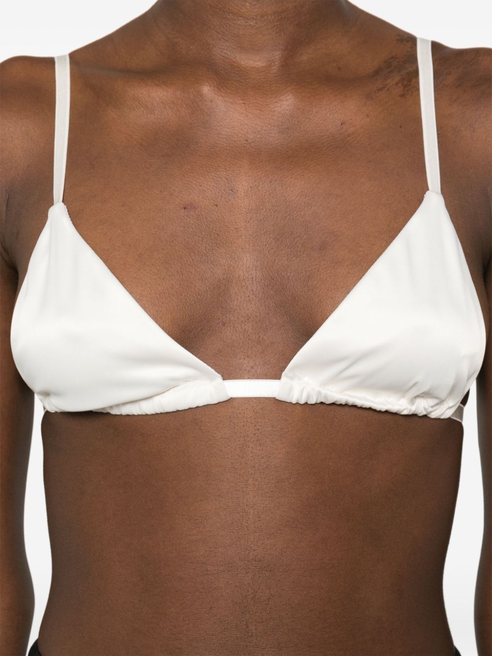 Bralette in raso in bianco latte Totame - donna 