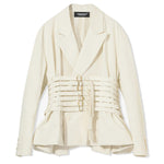 Giacca con cinturini in bianco Undercover - donna 