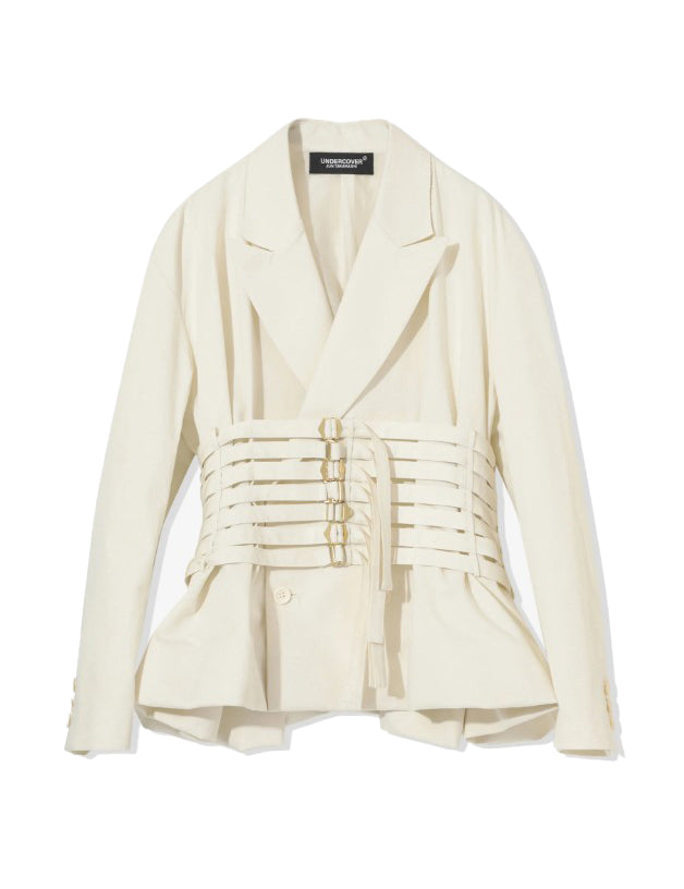 Giacca con cinturini in bianco Undercover - donna 