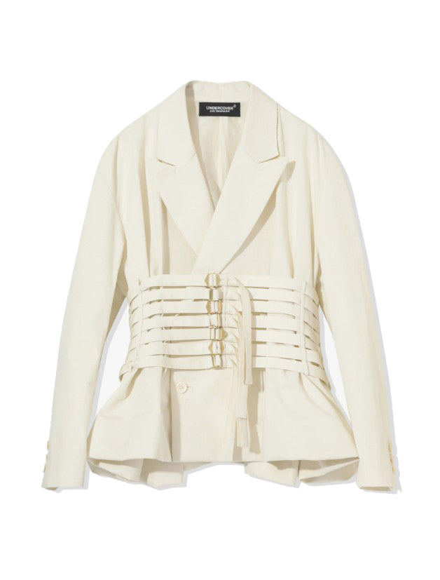 Giacca con cinturini in bianco Undercover - donna 