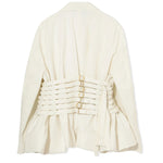 Giacca con cinturini in bianco Undercover - donna 