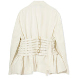 Giacca con cinturini in bianco Undercover - donna 