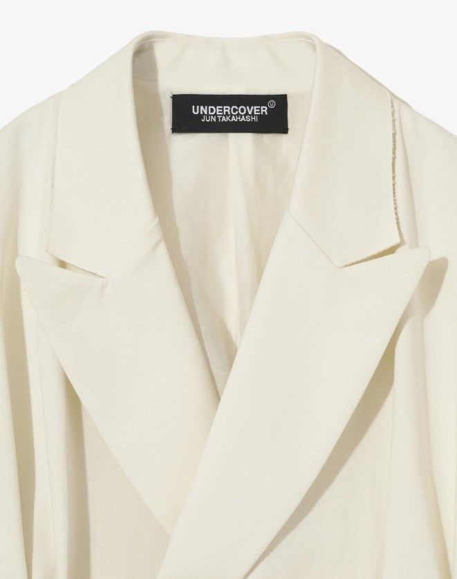 Giacca con cinturini in bianco Undercover - donna 