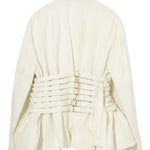 Giacca con cinturini in bianco Undercover - donna 